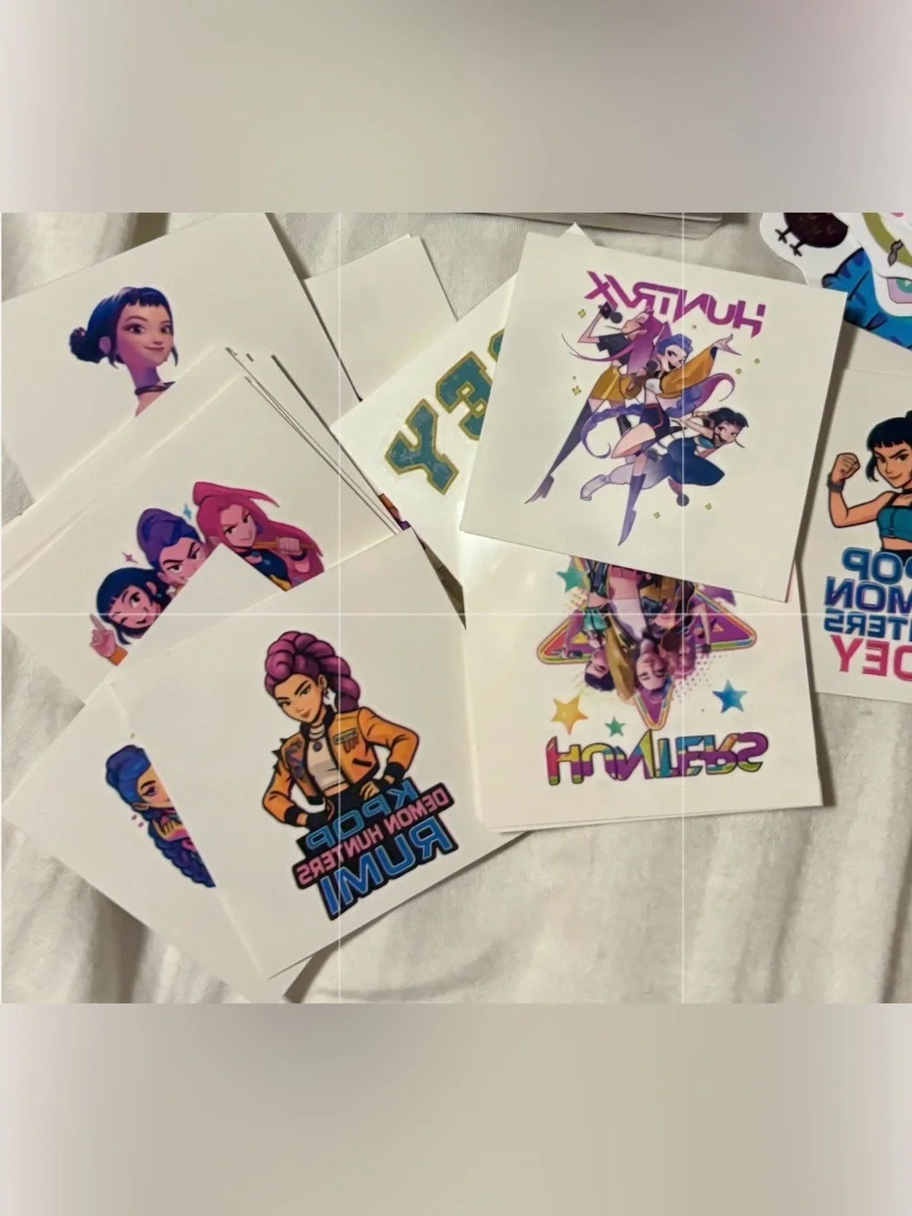 New! K-Pop Demon Hunters 25 Temporary Tattoos